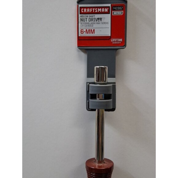 New CRAFTSMAN, 6-MM "NUT DRIVER", Color Coded Dark Red,  41982 - Picture 2 of 3